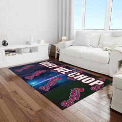 mlb atlanta braves baseball team logo rectangle area light room ab31
