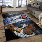 mlb chicago cubs baseball team logo rectangle area dark room cc02