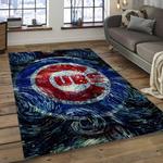 mlb chicago cubs baseball team logo rectangle area dark room cc31