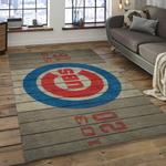 mlb chicago cubs baseball team logo rectangle area dark room cc38