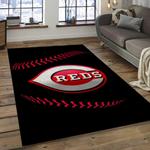 mlb cincinnati reds baseball team logo rectangle area dark room cr02