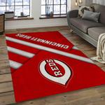 mlb cincinnati reds baseball team logo rectangle area dark room cr04