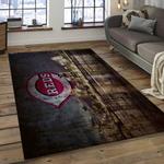 mlb cincinnati reds baseball team logo rectangle area dark room cr21