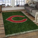 mlb cincinnati reds baseball team logo rectangle area dark room cr22