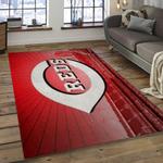 mlb cincinnati reds baseball team logo rectangle area dark room cr25
