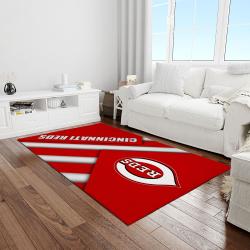 mlb cincinnati reds baseball team logo rectangle area light room cr04