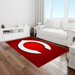 mlb cincinnati reds baseball team logo rectangle area light room cr10