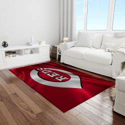 mlb cincinnati reds baseball team logo rectangle area light room cr19