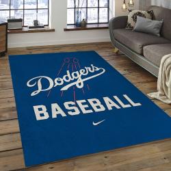 MLB Los Angeles Dodgers Baseball Team Logo Rectangle Area LAD04