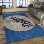 mlb los angeles dodgers baseball team logo rectangle area dark room lad13