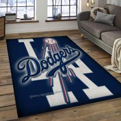 MLB Los Angeles Dodgers Baseball Team Logo Rectangle Area LAD37
