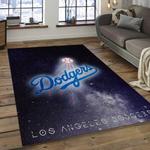 mlb los angeles dodgers baseball team logo rectangle area dark room lad38
