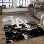 mlb los angeles dodgers baseball team logo rectangle area dark room lad47