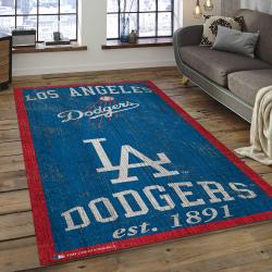 MLB Los Angeles Dodgers Baseball Team Logo Rectangle Area LAD68
