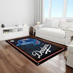 mlb los angeles dodgers baseball team logo rectangle area light room lad32