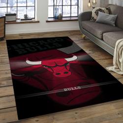 NBA Chicago Bulls Rectangle Rug Personalized Non-Slip Carpet Gift For Basketball Fans CB14