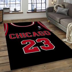 NBA Chicago Bulls Rectangle Rug Personalized Non-Slip Carpet Gift For Basketball Fans CB24