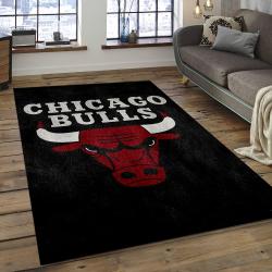 NBA Chicago Bulls Rectangle Rug Personalized Non-Slip Carpet Gift For Basketball Fans CB26