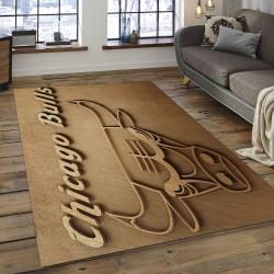 NBA Chicago Bulls Rectangle Rug Personalized Non-Slip Carpet Gift For Basketball Fans CB29