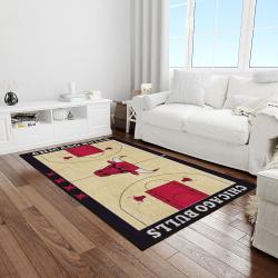 nba chicago bulls basketball legend team logo rectangle area light room cb49