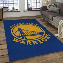 NBA Golden State Warriors Rectangle Rug Personalized Non-Slip Carpet Gift For Basketball Fans GSW02