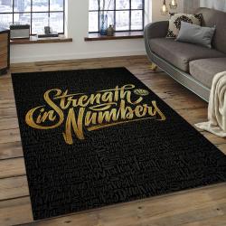 NBA Golden State Warriors Rectangle Rug Personalized Non-Slip Carpet Gift For Basketball Fans GSW03