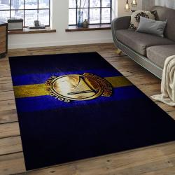 NBA Golden State Warriors Rectangle Rug Personalized Non-Slip Carpet Gift For Basketball Fans GSW04