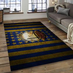 NBA Golden State Warriors Rectangle Rug Personalized Non-Slip Carpet Gift For Basketball Fans GSW12
