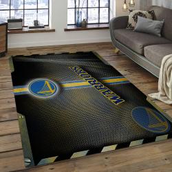 NBA Golden State Warriors Rectangle Rug Personalized Non-Slip Carpet Gift For Basketball Fans GSW18