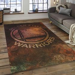 NBA Golden State Warriors Rectangle Rug Personalized Non-Slip Carpet Gift For Basketball Fans GSW22