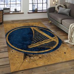 NBA Golden State Warriors Rectangle Rug Personalized Non-Slip Carpet Gift For Basketball Fans GSW25