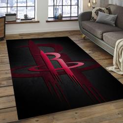 NBA Houston Rockets Rectangle Rug Personalized Non-Slip Carpet Gift For Basketball Fans HR06