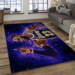 NBA Los Angeles Lakers Rectangle Rug Personalized Non-Slip Carpet Gift For Basketball Fans LAL02