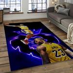 nba los angeles lakers basketball legend team logo rectangle area dark room lal03
