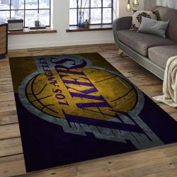 NBA Los Angeles Lakers Rectangle Rug Personalized Non-Slip Carpet Gift For Basketball Fans LAL07