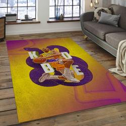 NBA Los Angeles Lakers Rectangle Rug Personalized Non-Slip Carpet Gift For Basketball Fans LAL13