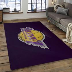 NBA Los Angeles Lakers Rectangle Rug Personalized Non-Slip Carpet Gift For Basketball Fans LAL42