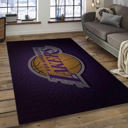 NBA Los Angeles Lakers Rectangle Rug Personalized Non-Slip Carpet Gift For Basketball Fans LAL43