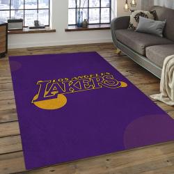 NBA Los Angeles Lakers Rectangle Rug Personalized Non-Slip Carpet Gift For Basketball Fans LAL44
