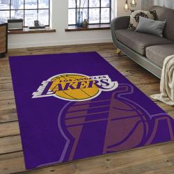 NBA Los Angeles Lakers Rectangle Rug Personalized Non-Slip Carpet Gift For Basketball Fans LAL45