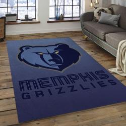 NBA Memphis Grizzlies Rectangle Rug Personalized Non-Slip Carpet Gift For Basketball Fans MG01