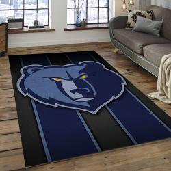 NBA Memphis Grizzlies Rectangle Rug Personalized Non-Slip Carpet Gift For Basketball Fans MG12