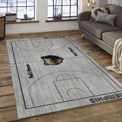 NBA Memphis Grizzlies Rectangle Rug Personalized Non-Slip Carpet Gift For Basketball Fans MG22