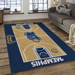 NBA Memphis Grizzlies Rectangle Rug Personalized Non-Slip Carpet Gift For Basketball Fans MG23