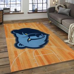 NBA Memphis Grizzlies Rectangle Rug Personalized Non-Slip Carpet Gift For Basketball Fans MG26