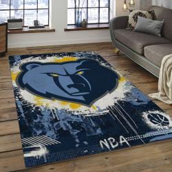 NBA Memphis Grizzlies Rectangle Rug Personalized Non-Slip Carpet Gift For Basketball Fans MG28