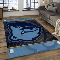 NBA Memphis Grizzlies Rectangle Rug Personalized Non-Slip Carpet Gift For Basketball Fans MG31