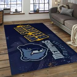 NBA Memphis Grizzlies Rectangle Rug Personalized Non-Slip Carpet Gift For Basketball Fans MG36