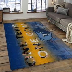 NBA Memphis Grizzlies Rectangle Rug Personalized Non-Slip Carpet Gift For Basketball Fans MG37