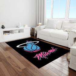 nba miami heat basketball legend team logo rectangle area light room mh07